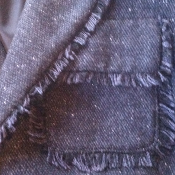 Jones New York warm stylish wool blazer w/satin inner lining - Picture 7 of 9